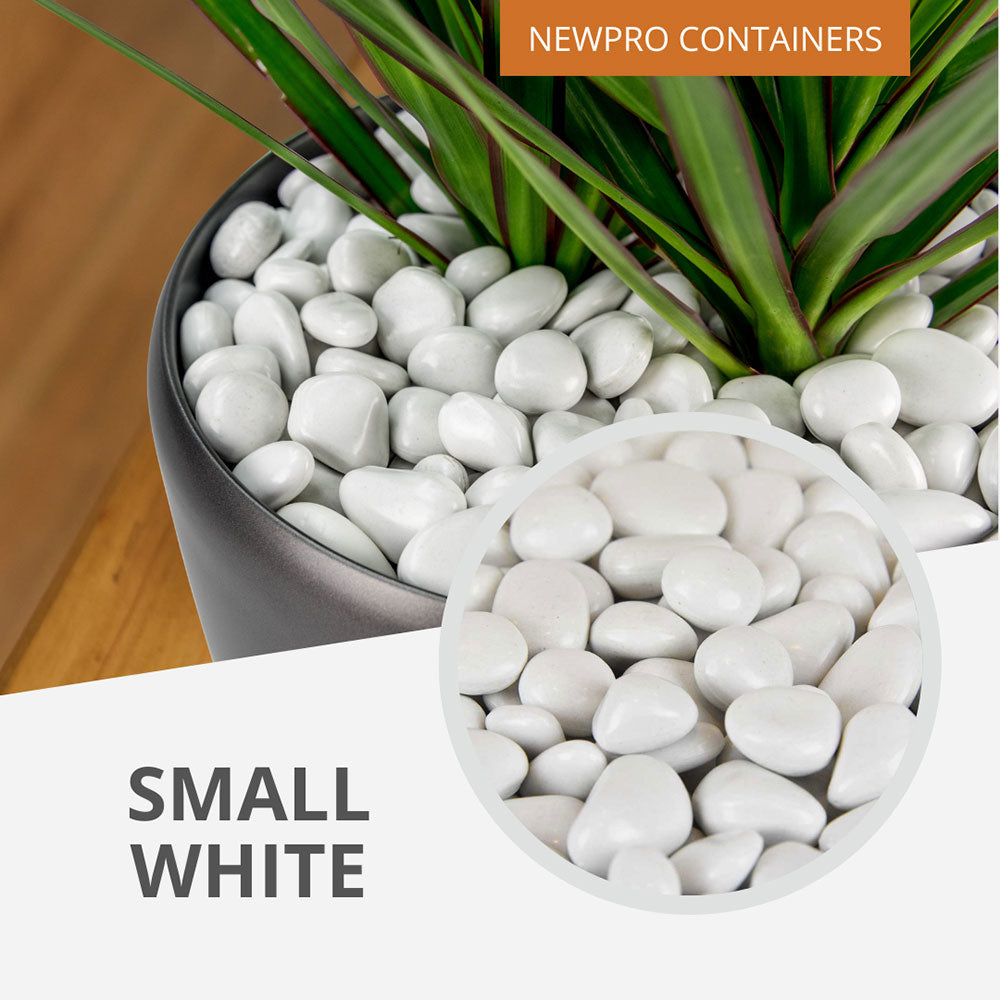 PolyPebbles - White - Case of Small Pebbles (20 bags)
