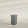 Brannan Large Round Fiberglass Planter - 24 in x 24 in x 35 in - Metallic Gunmetal - Metallic Gunmetal,24 in x 24 in x 35 in