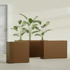 Milano Extra Large Narrow Rectangle Fiberglass Planter - 48 in x 10 in x 24 in - Metallic Bronze - Metallic Bronze,48 in x 10 in x 24 in