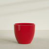 Wannsee Extra Large Round Fiberglass Planter - 50 in x 50 in x 44 in - Gloss Red - Gloss Red,50 in x 50 in x 44 in