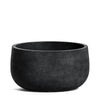 COSAPOTS Mondo Low Round Fiberglass Planter – Lightweight Indoor/Outdoor Plant Pot, Frost & Weather Resistant, Handmade Modern Decorative Planter – 9.5" X 9.5" X 5" – Carbon Stone - Carbon Stone,9.5 in x 9.5 in x 5 in