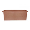Curbside Large Rectangular Plastic Planter - 30.3 in x 12.3 in x 10.8 in - Terracotta Brick - Terracotta Brick,30.3 in x 12.3 in x 10.8 in