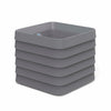 Slat Square with TruDrop™ Self-Watering - 22in x 22in x 19.6in - Slate - Slate,22in x 22in x 19.6in