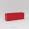 Tolga Medium Rectangle Fiberglass Planter - 16 in x 16 in x 24 in - Gloss Red - Gloss Red,16 in x 16 in x 24 in