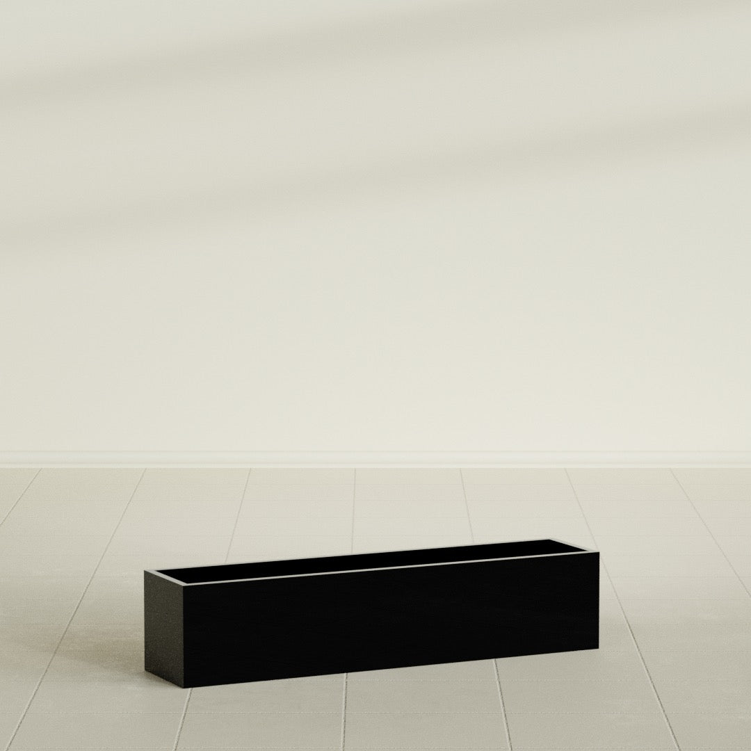 Monaco Rectangle - 32in x 7in x 7 - Gloss Black - Gloss Black,32 in x 7 in x 7 in