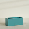 Badalona Large Tall Rectangle Fiberglass Planter - 39 in x 17 in x 17 in - Satin Sea Foam - Satin Sea Foam,39 in x 17 in x 17 in