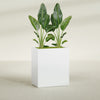 Darwin Large Rectangle Fiberglass Planter - 36 in x 24 in x 42 in - Matte White - Matte White,36 in x 24 in x 42 in