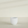 Alzira Medium Round Fiberglass Planter - 23 in x 23 in x 22 in - Gloss White - Gloss White,23 in x 23 in x 22 in
