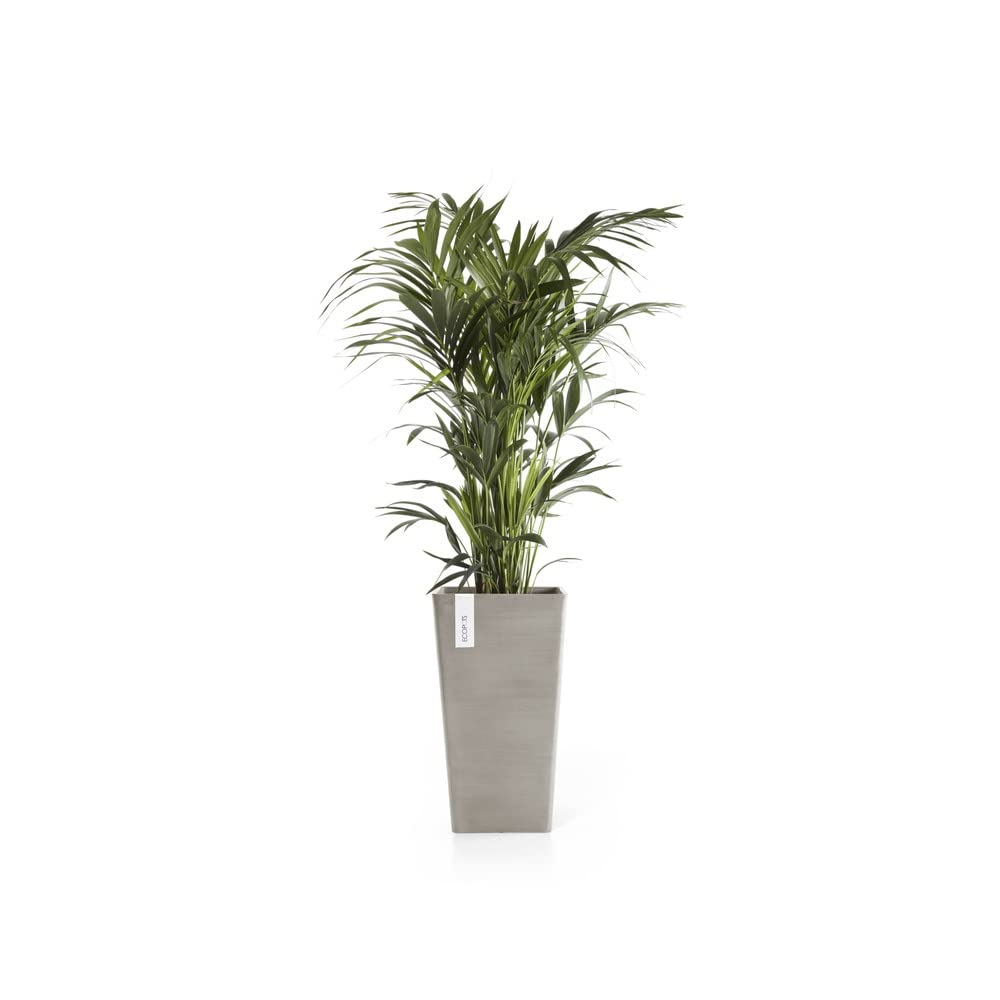 Rotterdam Medium Tall Square Planter - 12.25 in x 12.25 in x 22 in - Taupe - Taupe,12.25 in x 12.25 in x 22 in,Planter Only