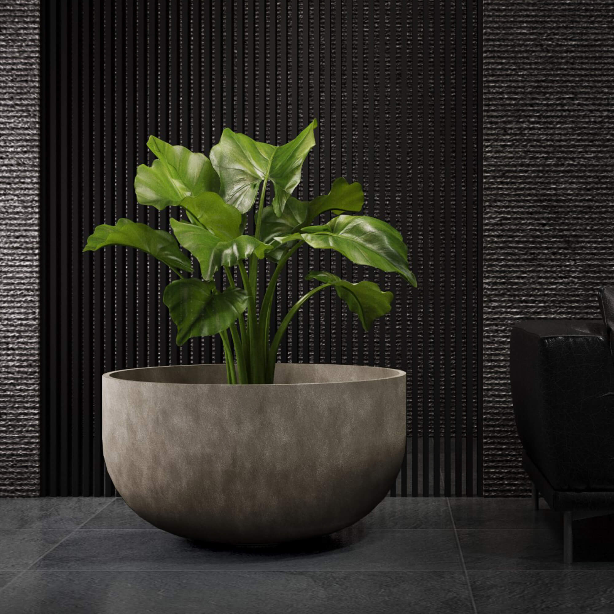 Roco - 24.4in diam. x 13in - River Stone - River Stone,24.4 in diam. x 13 in