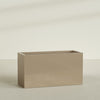Brisbane Extra Large Long Rectangle Fiberglass Planter - 60 in x 24 in x 32 in - Metallic Gold - Metallic Gold,60 in x 24 in x 32 in