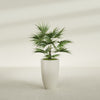 Brannan Medium Round Fiberglass Planter - 18 in x 18 in x 29 in - Satin Beige - Satin Beige,18 in x 18 in x 29 in