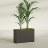 Potsdam Extra Large Long Rectangle Fiberglass Planter - 48 in x 16 in x 32 in - Matte Brown - Matte Brown,48 in x 16 in x 32 in