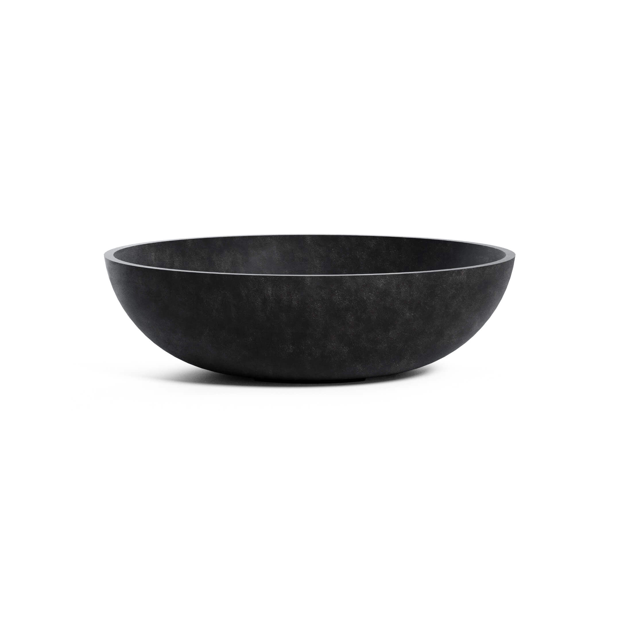 Cavo - 19.6in x 19.6in x 7.8 - Carbon Stone - Carbon Stone,19.7 in diam. x 8.5 in