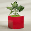 Montroy Extra Large Cube Square Fiberglass Planter - 60 in x 60 in x 60 in - Gloss Red - Gloss Red,60 in x 60 in x 60 in
