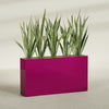 Delray Extra Large Long Rectangle Fiberglass Planter - 60 in x 12 in x 32 in - Gloss Eggplant - Gloss Eggplant,60 in x 12 in x 32 in