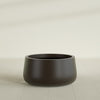 Short Hayden Medium Round Fiberglass Planter - 20 in x 20 in x 10 in - Matte Brown - Matte Brown,20 in x 20 in x 10 in