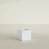 Montroy Small Cube Square Fiberglass Planter - 16 in x 16 in x 16 in - Gloss White - Gloss White,16 in x 16 in x 16 in