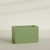 Brisbane Extra Large Long Rectangle Fiberglass Planter - 48 in x 24 in x 32 in - Satin Green - Satin Green,48 in x 24 in x 32 in