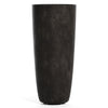 Lofto Tall Planter – Brown Stone Finish – Fiberglass Indoor/Outdoor and Weather-Resistant Large Planter (14.5" D x 30.5" H Exterior, 13.4" D x 30.3" H Interior) - Brown Stone,14.5 in x 14.5 in x 30.5 in - Brown Stone,14.6 in diam. x 30.5 in - Brown S - Brown Stone,14.6 in diam. x 30.5 in