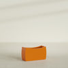 Seoul Large Curved Abstract Fiberglass Planter - 32 in x 12 in x 18 in - Gloss Tangerine - Gloss Tangerine,32 in x 12 in x 18 in