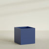 Montroy Large Cube Square Fiberglass Planter - 40 in x 40 in x 40 in - Matte Cobalt Blue - Matte Cobalt Blue,40 in x 40 in x 40 in