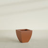 Lima Medium Tapered Square Fiberglass Planter - 20 in x 20 in x 20 in - Matte Terracotta - Matte Terracotta,20 in x 20 in x 20 in