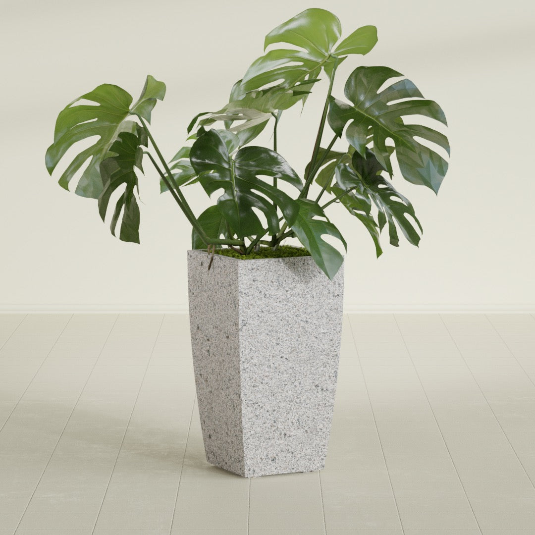 Tapered Column - 16in x 16in x 30in - StoneLight - Greystone - StoneLight - Greystone,16 in x 16 in x 30 in