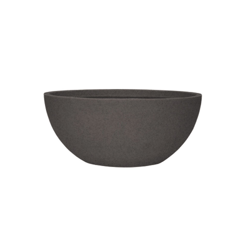 Curbside Flat Bottom Bowl Plastic Planter - 15.5 in x 15.5 in x 6.5 in - Quarry Black - Quarry Black,15.5 in x 15.5 in x 6.5 in