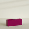 Tolga Extra Large Long Rectangle Fiberglass Planter - 60 in x 16 in x 24 in - Gloss Eggplant - Gloss Eggplant,60 in x 16 in x 24 in