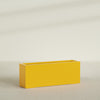 Miami Extra Large Narrow Rectangle Fiberglass Planter - 48 in x 12 in x 18 in - Gloss Saffron - Gloss Saffron,48 in x 12 in x 18 in