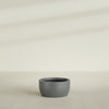Casablanca Medium Round Low Bowl Fiberglass Planter - 24 in x 24 in x 12 in - Metallic Gunmetal - Metallic Gunmetal,24 in x 24 in x 12 in