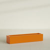 Cuba Extra Large Long Rectangle Fiberglass Planter - 60 in x 14 in x 12 in - Gloss Tangerine - Gloss Tangerine,60 in x 14 in x 12 in