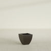 Lima Small Tapered Square Fiberglass Planter - 12 in x 12 in x 12 in - Matte Brown - Matte Brown,12 in x 12 in x 12 in