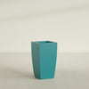 Toulan Large Tall Tapered Square Fiberglass Planter - 16 in x 16 in x 30 in - Satin Sea Foam - Satin Sea Foam,16 in x 16 in x 30 in