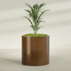 Rio Grande Large Round Fiberglass Planter - 30 in x 30 in x 32 in - Metallic Bronze - Metallic Bronze,30 in x 30 in x 32 in