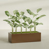 Torino Extra Large Wide Rectangle Fiberglass Planter - 60 in x 24 in x 18 in - Metallic Bronze - Metallic Bronze,60 in x 24 in x 18 in