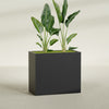 Darwin Extra Large Rectangle Fiberglass Planter - 48 in x 24 in x 42 in - Matte Black - Matte Black,48 in x 24 in x 42 in