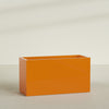 Brisbane Extra Large Long Rectangle Fiberglass Planter - 60 in x 24 in x 32 in - Gloss Tangerine - Gloss Tangerine,60 in x 24 in x 32 in