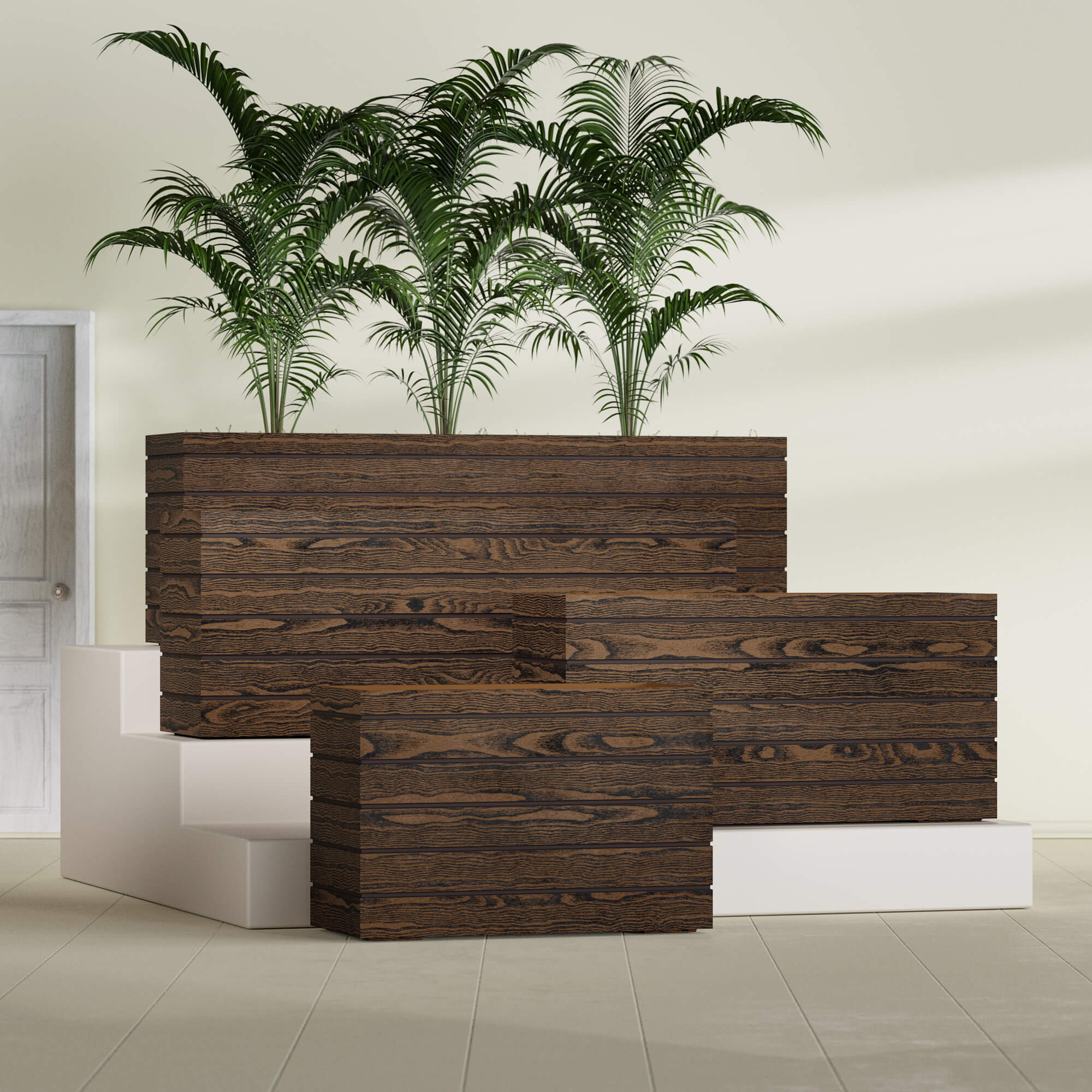 Siena - 36in x 17in x 24in - Textured Walnut Finish - Walnut,36 in x 17 in x 24 in