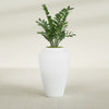 Bara Jar Large Round Fiberglass Planter - 20 in x 20 in x 31 in - Gloss White - Gloss White,20 in x 20 in x 32 in