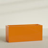 Brisbane Extra Large Long Rectangle Fiberglass Planter - 72 in x 24 in x 32 in - Gloss Tangerine - Gloss Tangerine,72 in x 24 in x 32 in