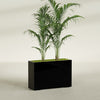 Potsdam Extra Large Long Rectangle Fiberglass Planter - 48 in x 16 in x 32 in - Gloss Black - Gloss Black,48 in x 16 in x 32 in