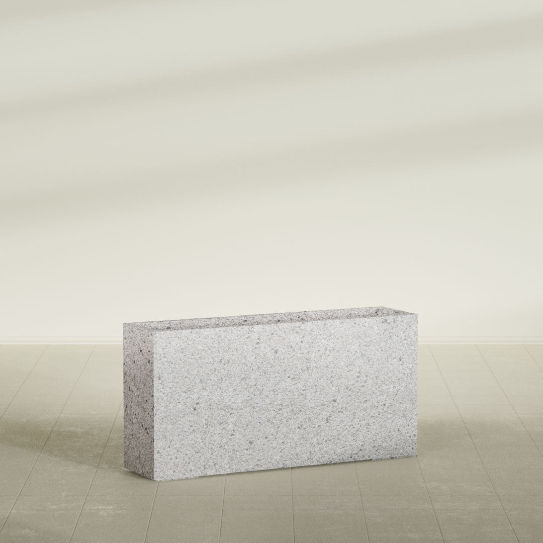 ProTone Fiberglass Premium Finish Extra Large Rectangle Planter - 48 in x 12 in x 24 in - StoneLight - Pearlstone - StoneLight - Pearlstone,48 in x 12 in x 24 in
