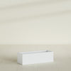 Reade Small Tabletop Rectangle Fiberglass Planter - 14 in x 5 in x 4.3 in - Gloss White - Gloss White,14 in x 5 in x 4.3 in