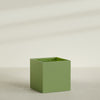 Montroy Extra Large Cube Square Fiberglass Planter - 48 in x 48 in x 48 in - Satin Green - Satin Green,48 in x 48 in x 48 in