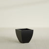 Lima Small Tapered Square Fiberglass Planter - 16 in x 16 in x 16 in - Matte Black - Matte Black,16 in x 16 in x 16 in