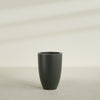Brannan Large Round Fiberglass Planter - 24 in x 24 in x 35 in - Matte Charcoal - Matte Charcoal,24 in x 24 in x 35 in