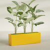 Tolga Extra Large Long Rectangle Fiberglass Planter - 72 in x 16 in x 24 in - Gloss Saffron - Gloss Saffron,72 in x 16 in x 24 in