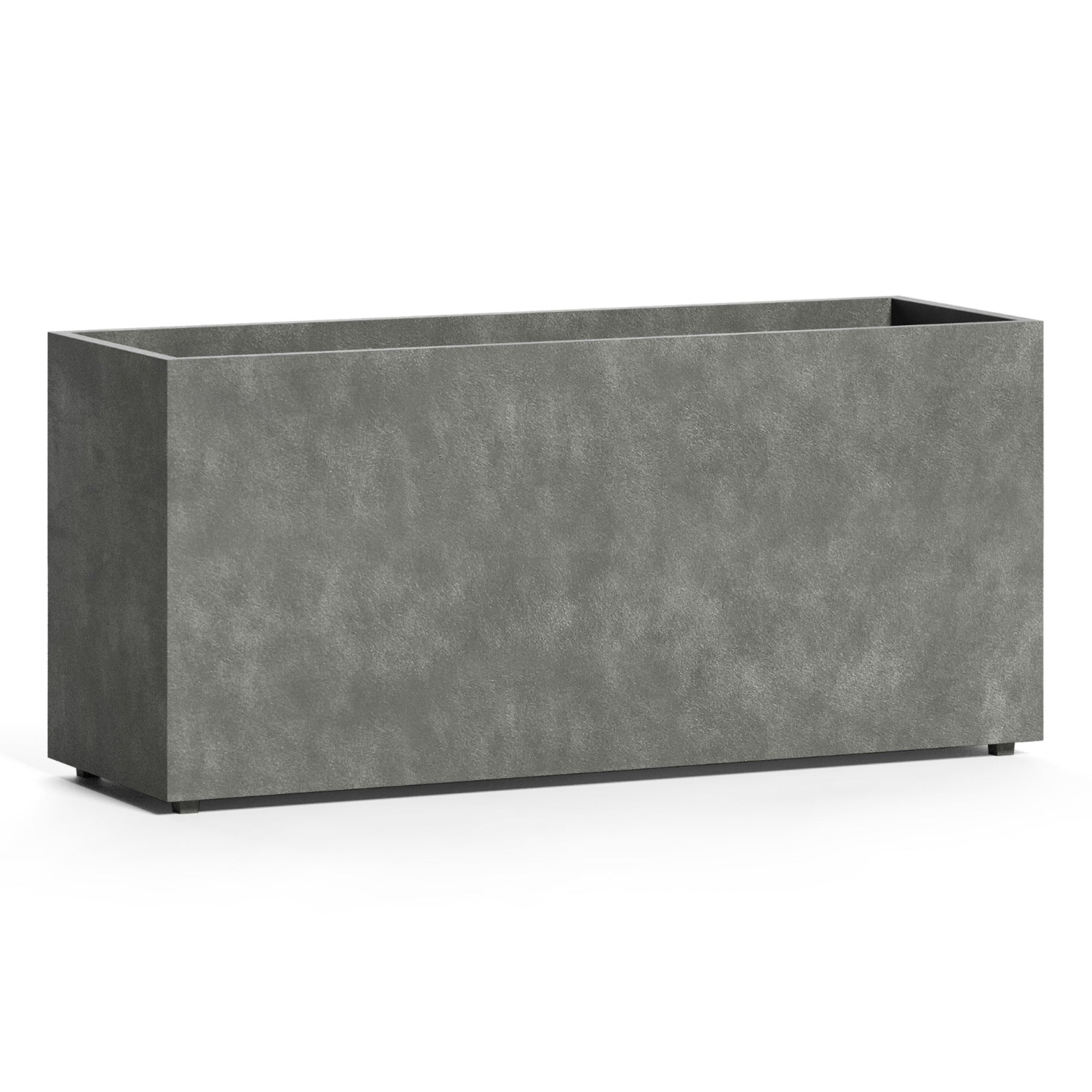 Reglo Rectangular Planter – Grey Stone Finish – Fiberglass Indoor/Outdoor and Weather-Resistant Large Planter (35.5" L x 11.75" W x 15.75" H Exterior, 35" L x 11.5" W Interior) - Grey Stone,35.5 in x 11.75 in x 15.75 in - Grey Stone,35.5 in x 11.75 i - Grey Stone,35.4 in x 11.8 in x 15.7 in